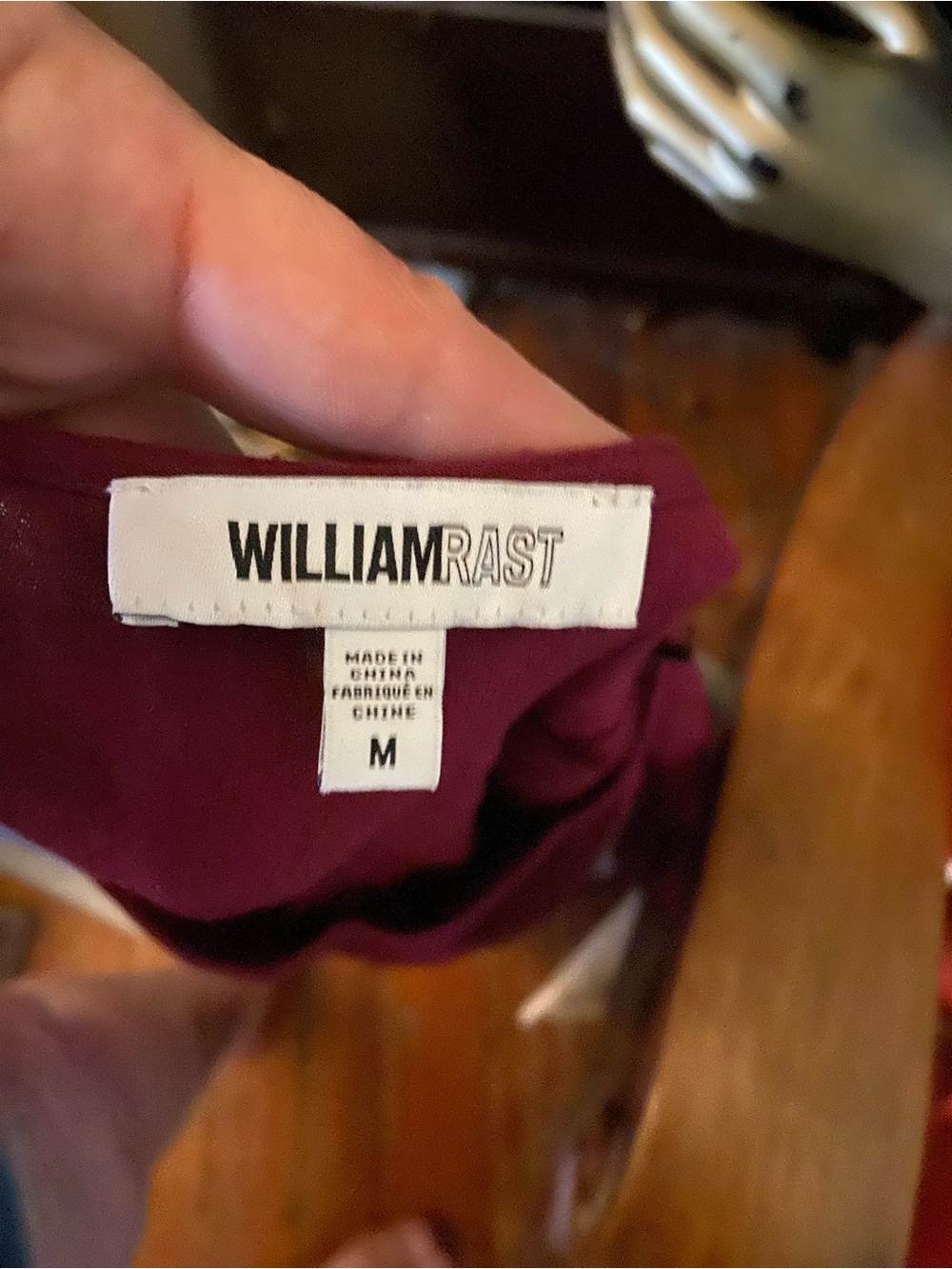 William Rast Raspberry Short Sleeve Ruffle Crop Top - Picture 2 of 4